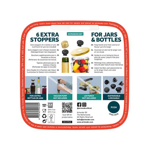 Airtender extra stoppers 6st