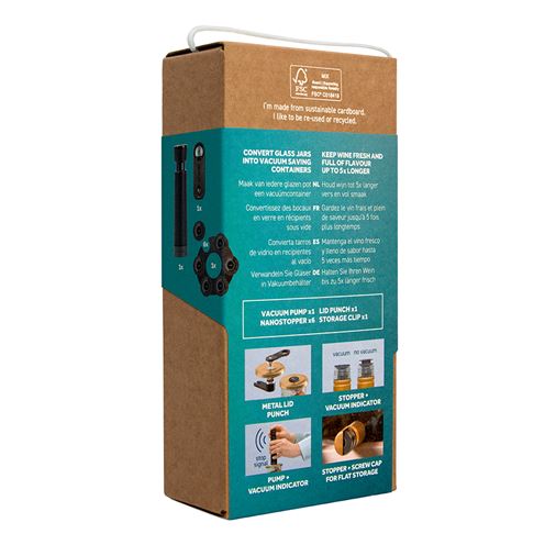 Airtender vakuumförslutare mat och vin giftbox