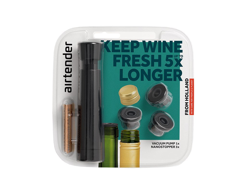 Airtender vakuumförslutare vin 3st stoppers