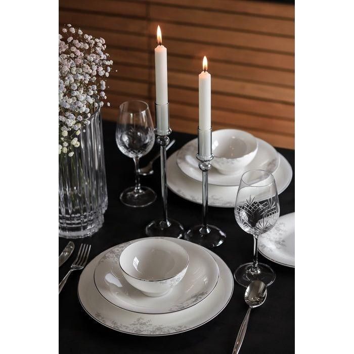 royal porcelain Angelina Platinum Dessertskål 13 cm Vit