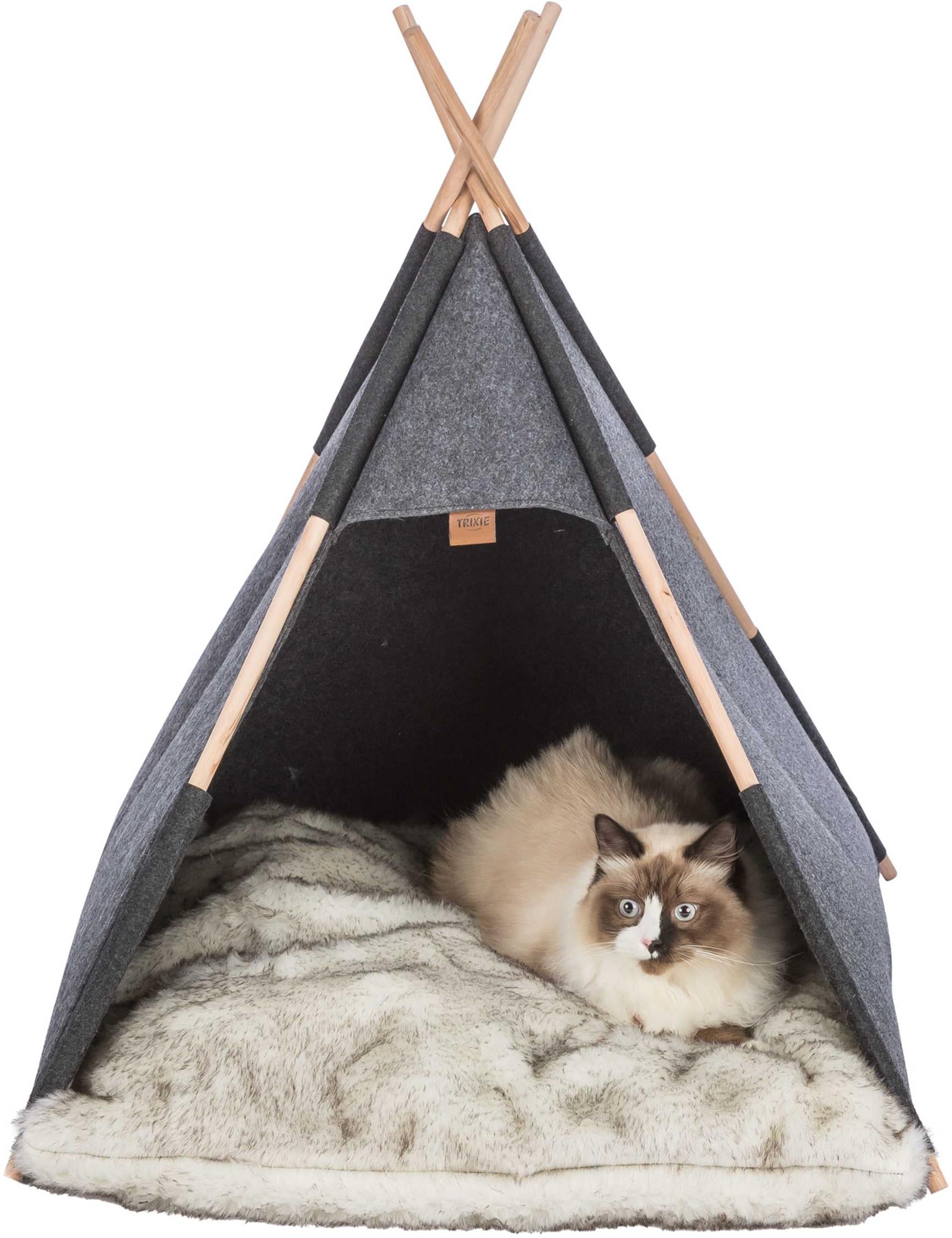 Tipi tält, filt, 70 × 70 × 70 cm, antracit