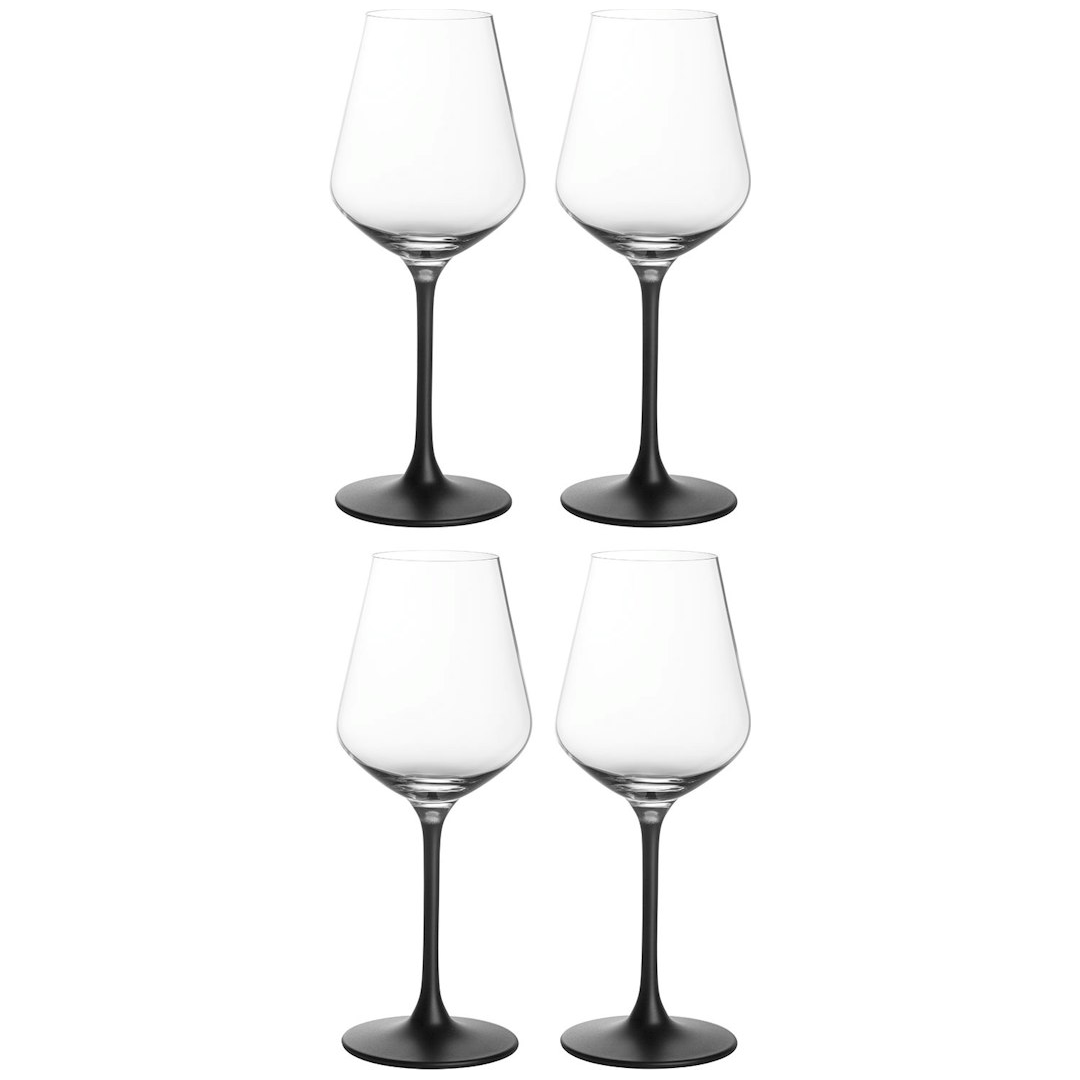 Villeroy & Boch Manufacture Rock Rödvinsglas 47 cl 4 Pack Svart