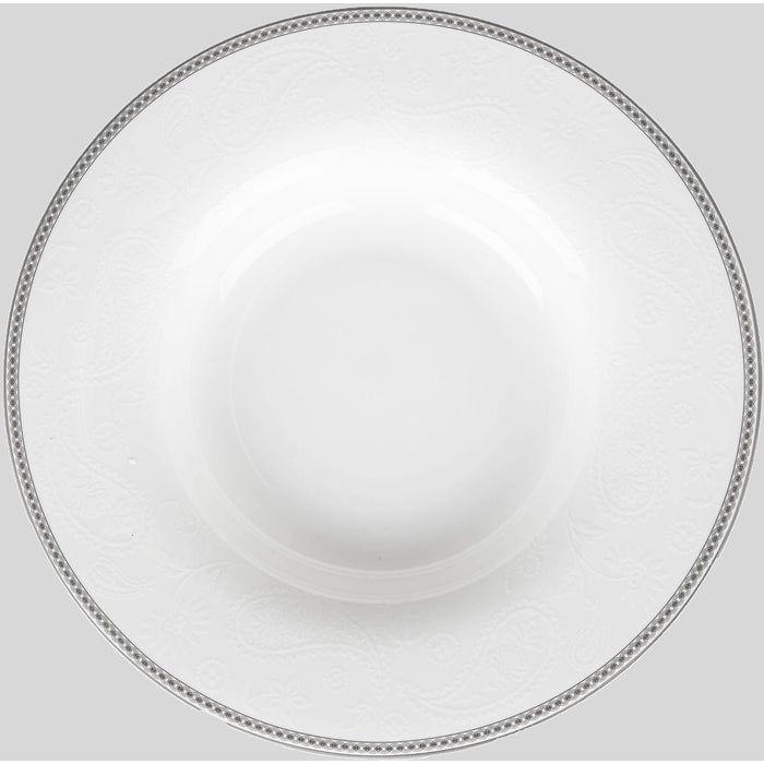 Royal Porcelain - Silver Paisley - Pasta Tallrik