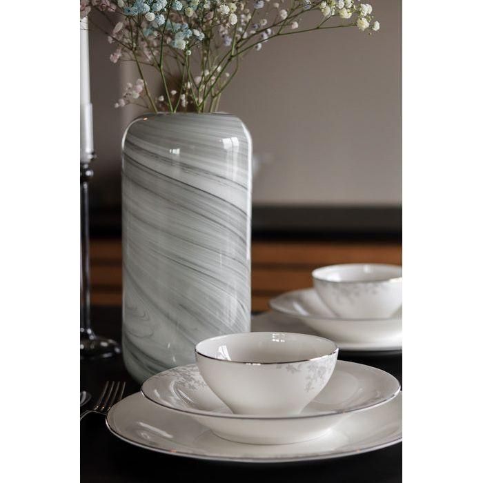 royal porcelain Angelina Platinum Dessertskål 13 cm Vit