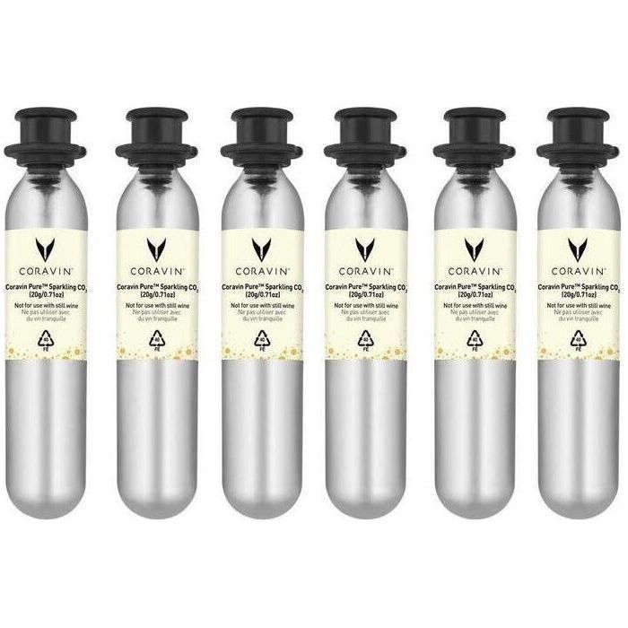 Coravin Pure™ Sparkling CO2-Kapslar 6-pack