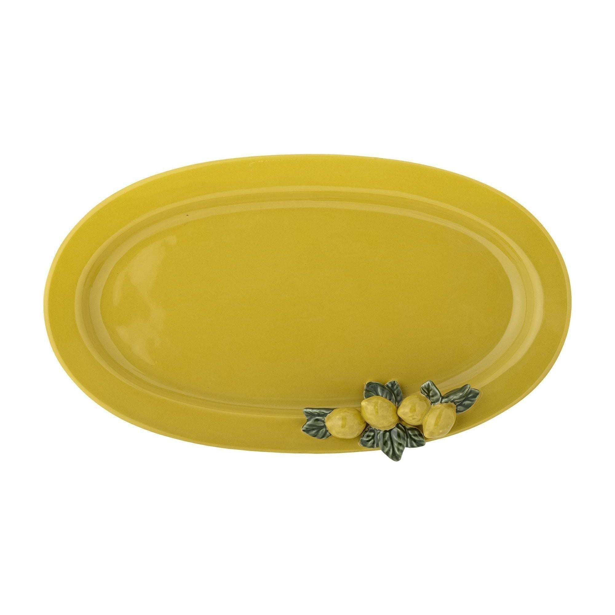 Bloomingville Limone Serveringsfat Gul Stengods ⌀36 cm