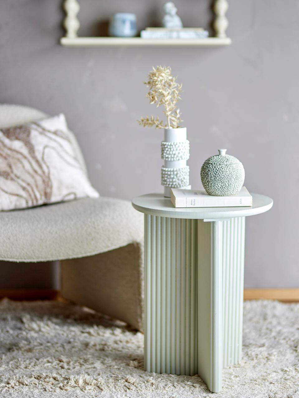 Bloomingville Edith sidobord Ø40 cm Vit