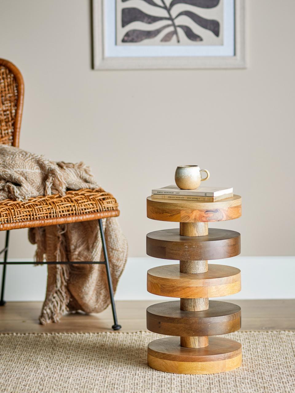 Bloomingville Franka sidobord Ø25x46 cm Brown