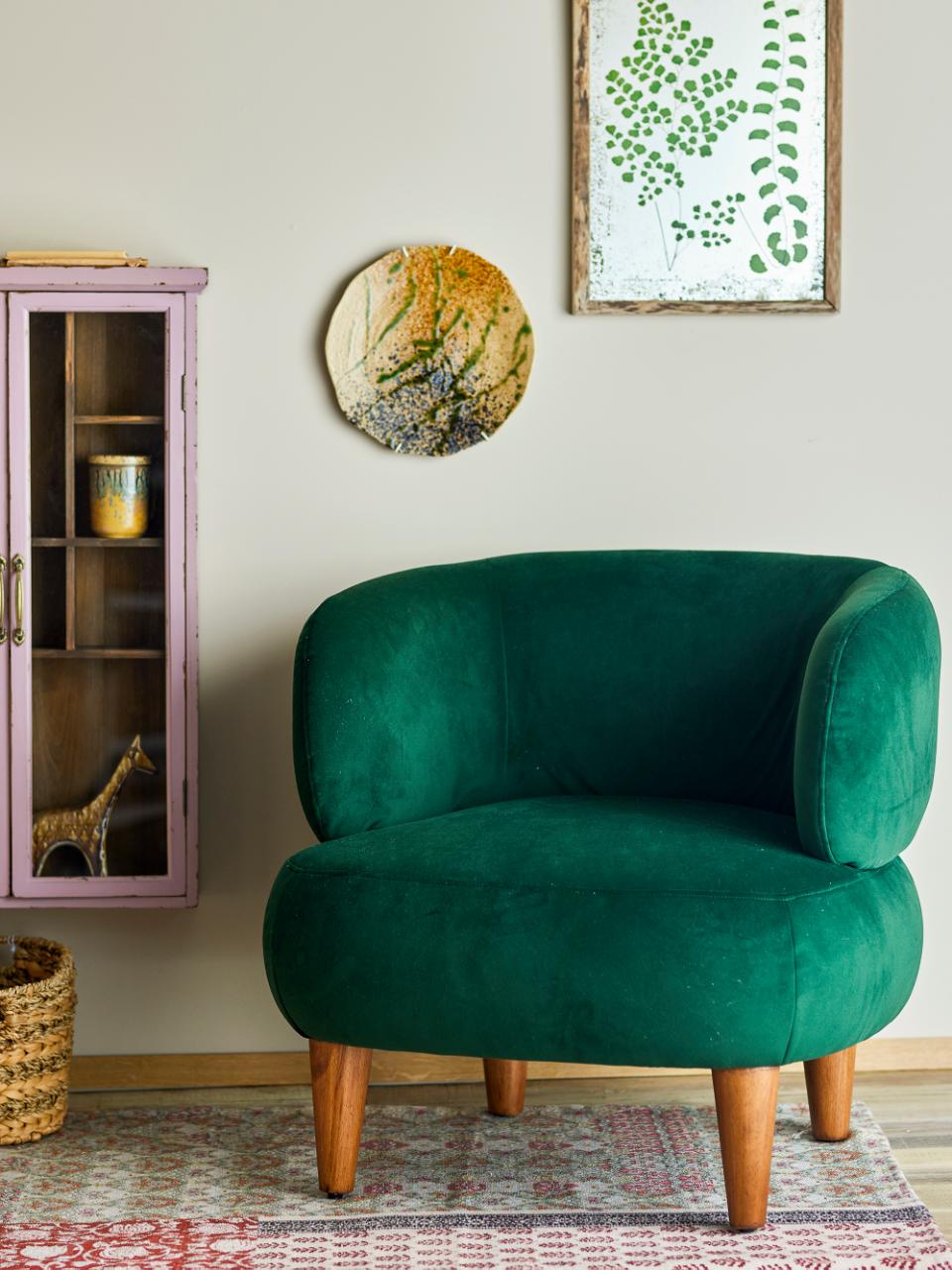 Bloomingville Ruperta Lounge-fåtölj Grön