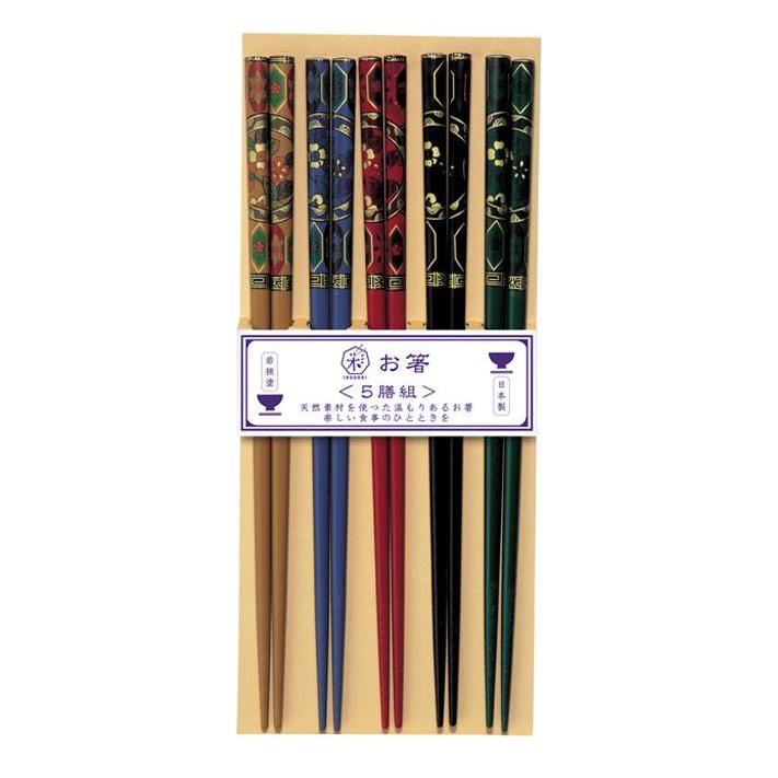 Kawai Ätpinnar Susutake-Komon Japansk Dekor 5-pack