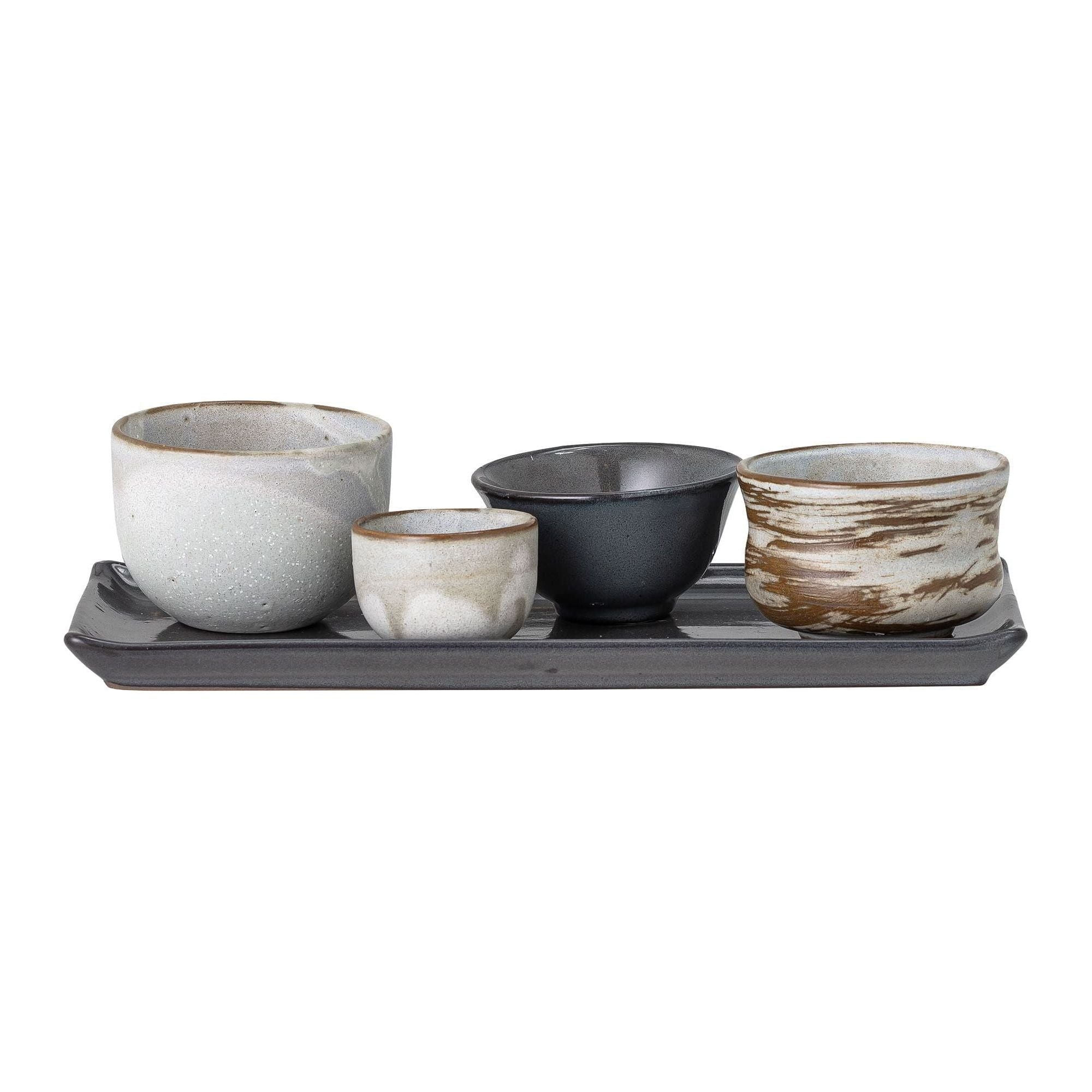 Bloomingville Masami Sushiset Vit Stengods 5 st