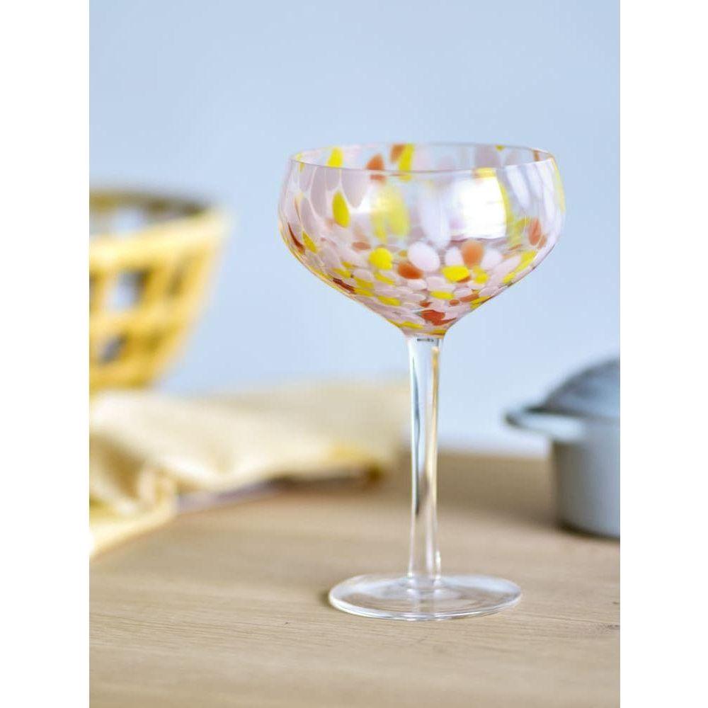 Bloomingville Lilya Cocktailglas Rosa Glas 29,5 cl