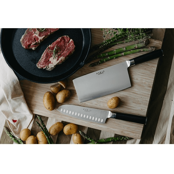 Karimatto 2 dels Set Santoku 17,5 cm & Kinesisk Hacka 18 cm