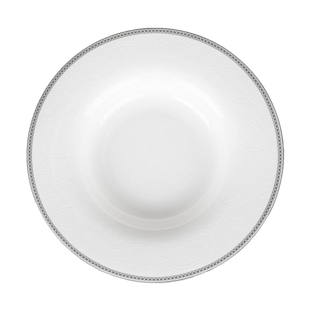 Royal Porcelain - Silver Paisley - Pasta Tallrik