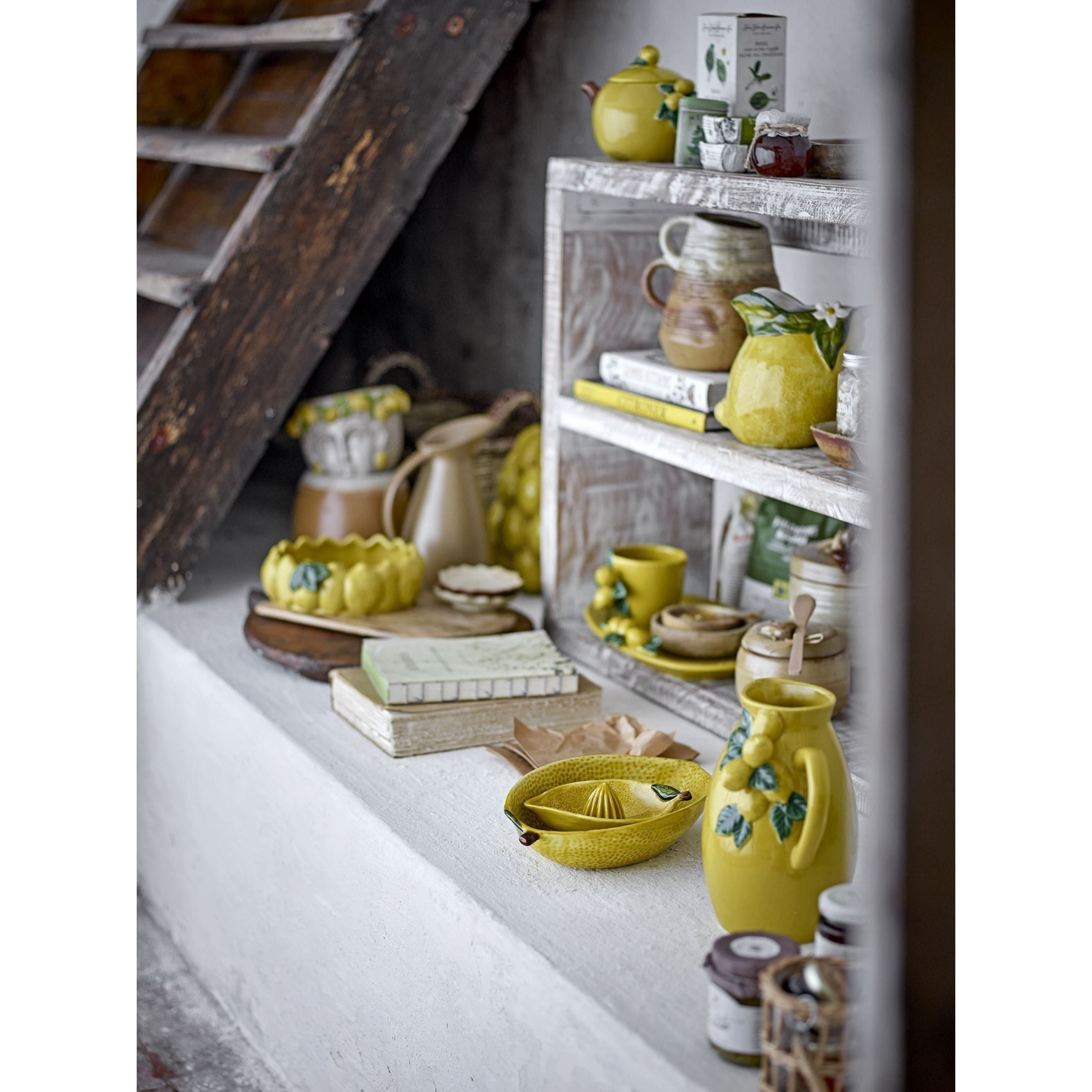 Bloomingville Limone Citruspress Gul Stengods 160 ml