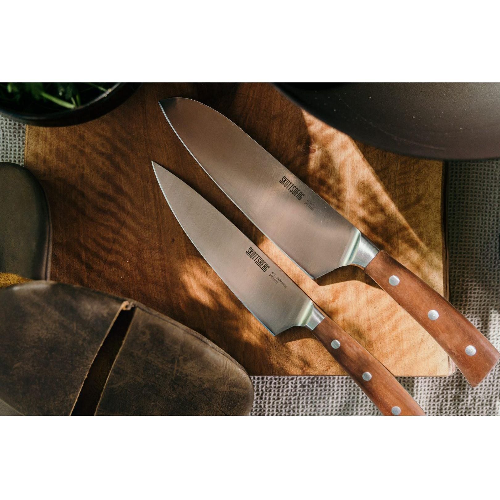 Skottsberg Kockkniv Silver Trä 20 cm