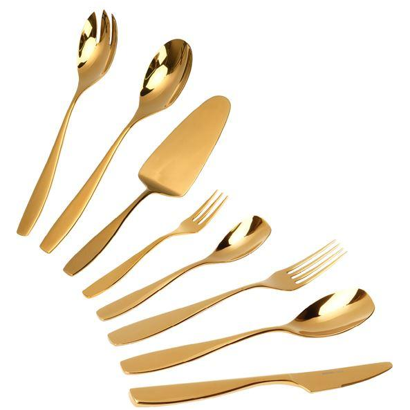 Modern House Golden Rose Bestickset Guld 33 Delar