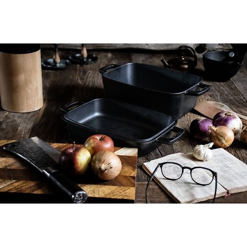 Satake Gjutjärnsgryta rektangulär