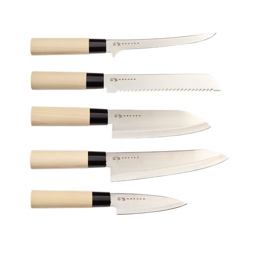 Satake Houcho Knivset i Balsabox