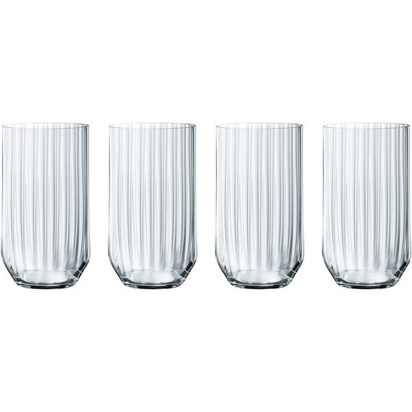 Spiegelau Drinkglas LINEAR 445 ml, set i 4 delar, klart