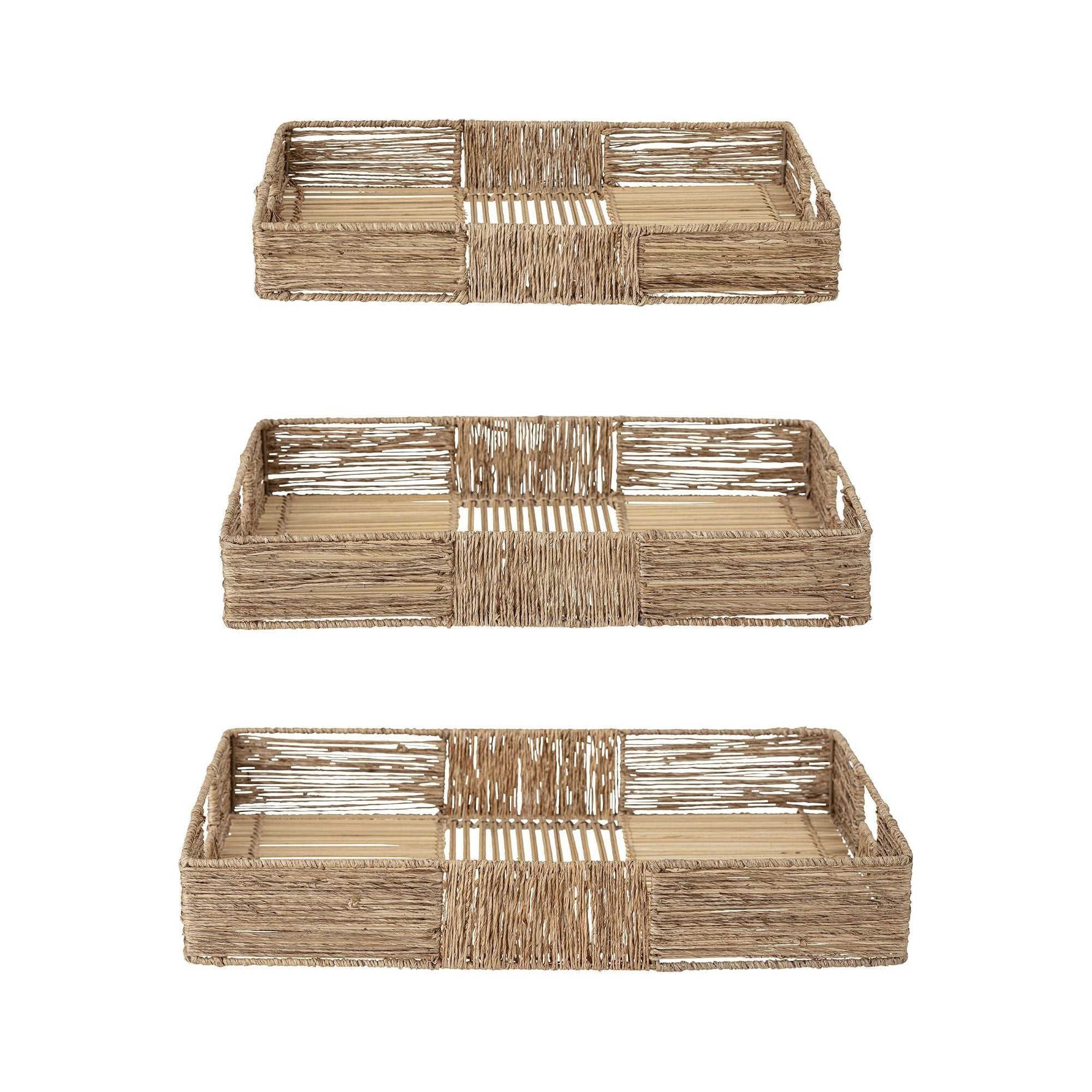 Bloomingville Lecia Serveringsbricka Natur Jute 3 st